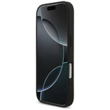 Guess Grained Big 4G & Classic Logo case for iPhone 17 Pro - black