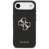 Guess Grained Big 4G & Classic Logo-kasse til iPhone Air - sort