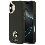 Guess Grained Strass Logo MagSafe case for iPhone 17 - black