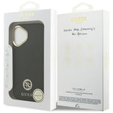 Guess Grained Strass Logo MagSafe case for iPhone 17 - black