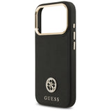 Guess Grained Strass Logo MagSafe-hylster til iPhone 17 Pro - sort
