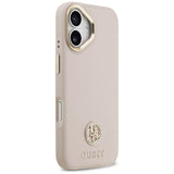 Guess Grained Strass Logo MagSafe-fodral til iPhone 17 - pink