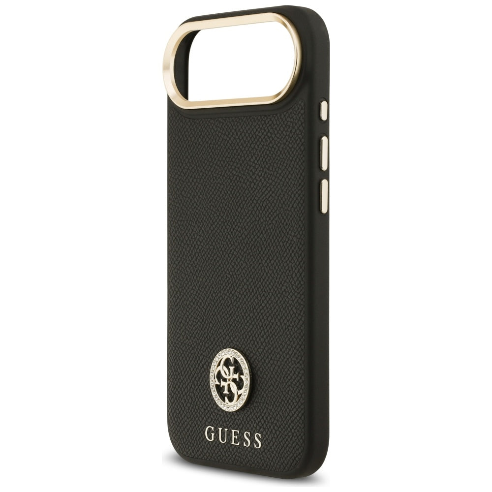 Guess Grained Strass Logo MagSafe-kasse til iPhone Air - sort