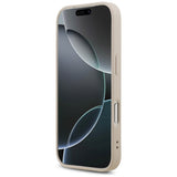 Guess Leather 4G Triangle Strass MagSafe Case for iPhone 17 Pro - Pink