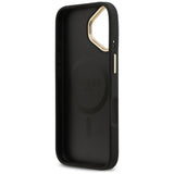 Guess Peony Hot Stamp MagSafe Case for iPhone 17 - Black