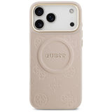 Guess Peony Hot Stamp MagSafe Case til iPhone 17 Pro Max - Pink