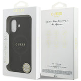 Guess Saffiano Classic Logo MagSafe-hylster til iPhone 17 - sort
