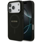 Guess Saffiano Classic Logo MagSafe Case for iPhone 17 Pro - Black