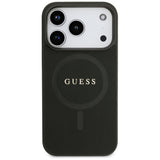Guess Saffiano Classic Logo MagSafe Case for iPhone 17 Pro - Black