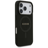 Guess Saffiano Classic Logo MagSafe Case for iPhone 17 Pro - Black