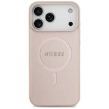 Guess Saffiano Classic Logo MagSafe Case for iPhone 17 Pro Max - Pink