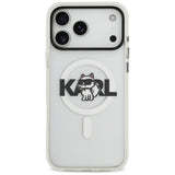 Karl Lagerfeld IML Choupette Sketch Logo MagSafe Case for iPhone 17 Pro Max - Clear