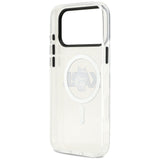 Karl Lagerfeld IML Choupette Sketch Logo MagSafe Case for iPhone 17 Pro Max - Clear