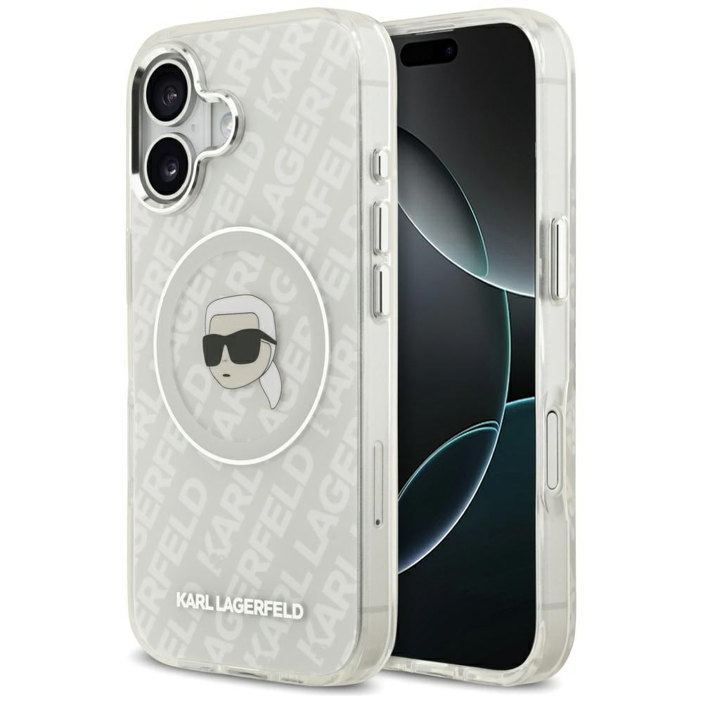Karl Lagerfeld IML Karl Head Logo MagSafe iPhone 17 Case - Grå