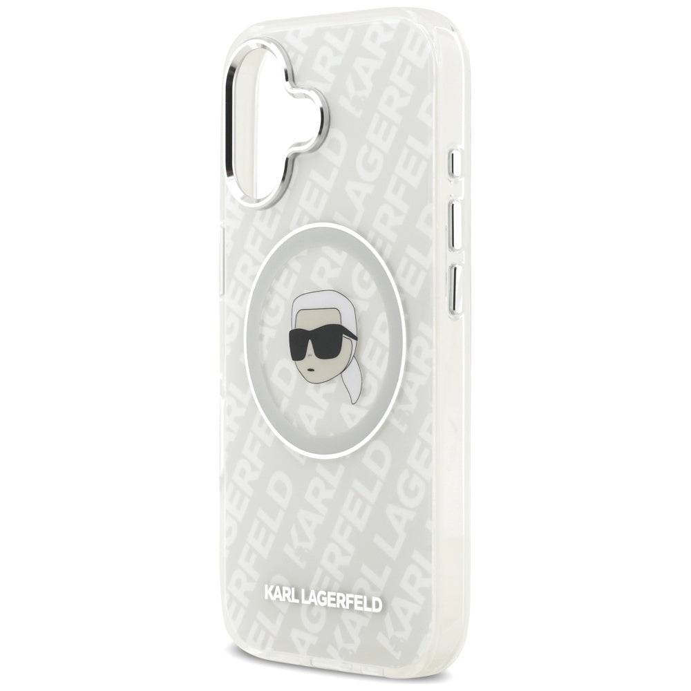 Karl Lagerfeld IML Karl Head Logo MagSafe iPhone 17 Case - Grå