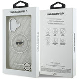 Karl Lagerfeld IML Karl Head Logo MagSafe iPhone 17 Case - Grå