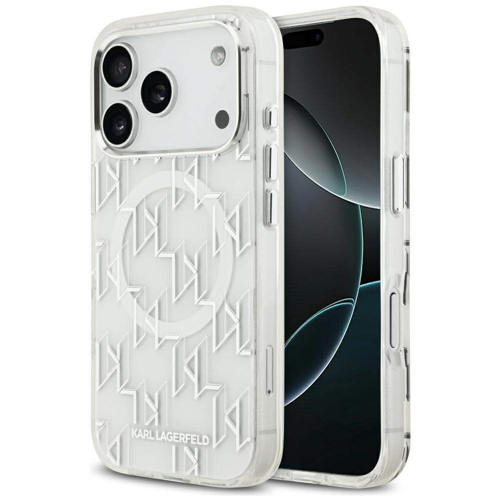 Karl Lagerfeld IML KL Monogram MagSafe Case for iPhone 17 Pro - White