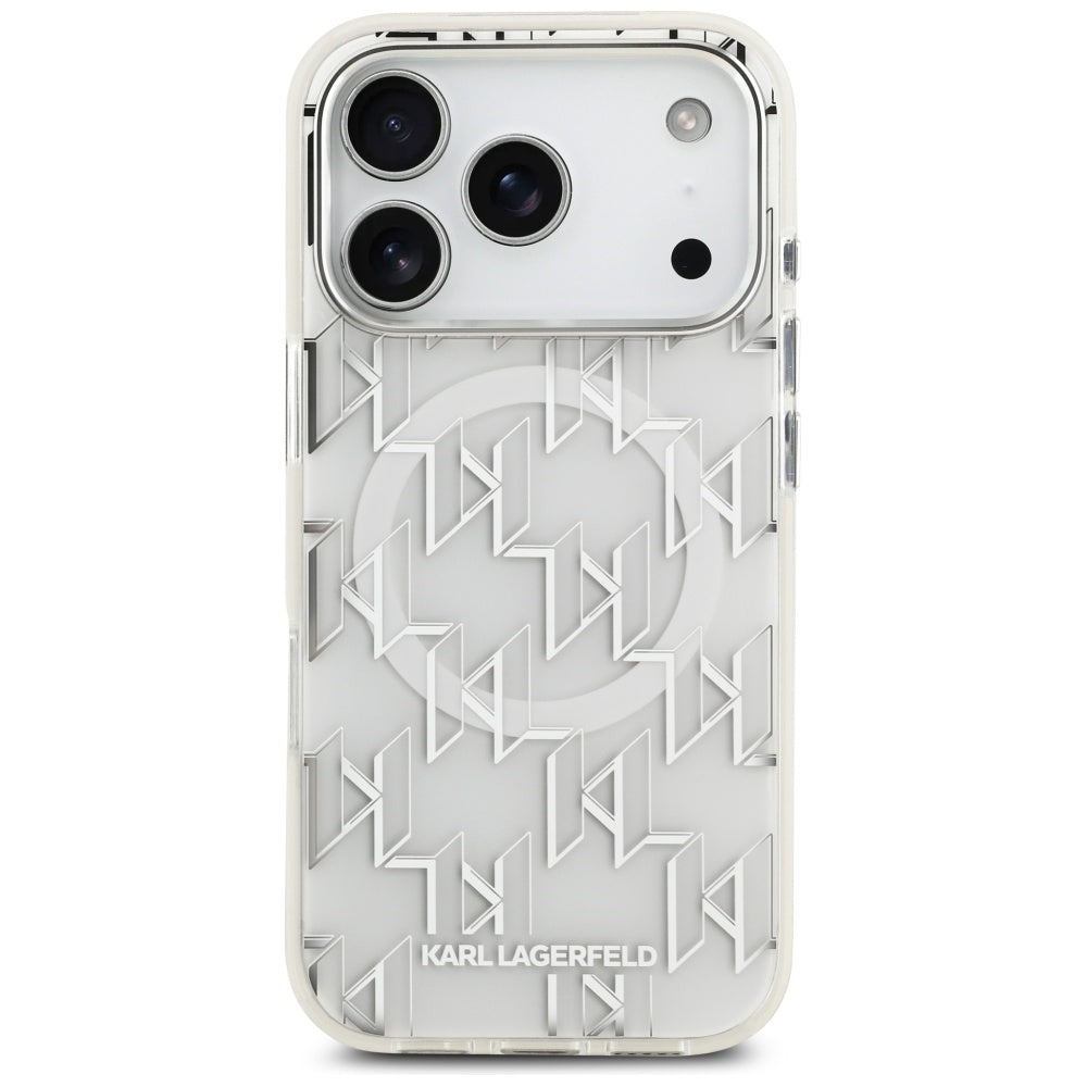 Karl Lagerfeld IML KL Monogram MagSafe Case for iPhone 17 Pro - White