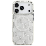 Karl Lagerfeld IML KL Monogram MagSafe Case for iPhone 17 Pro - White