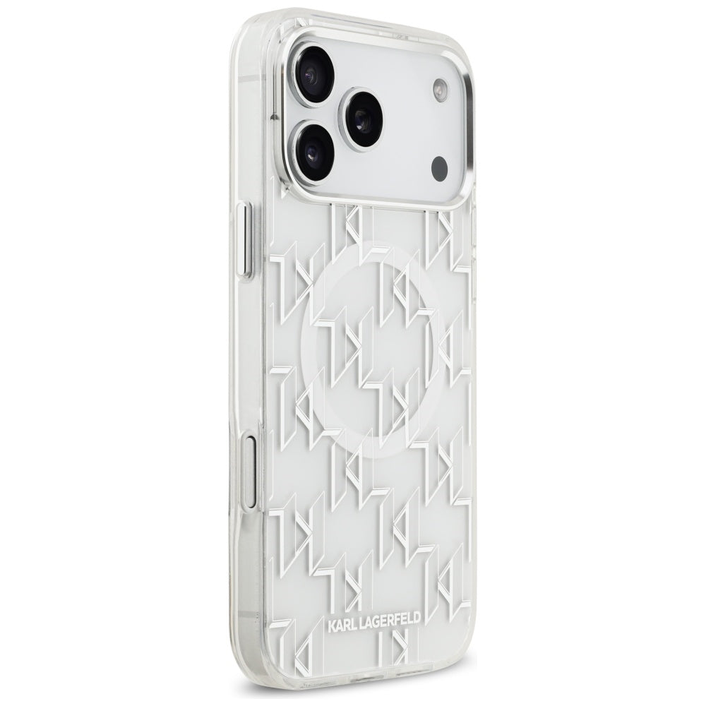 Karl Lagerfeld IML KL Monogram MagSafe Case for iPhone 17 Pro Max - White