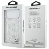 Karl Lagerfeld IML KL Monogram MagSafe Case for iPhone 17 Pro Max - White