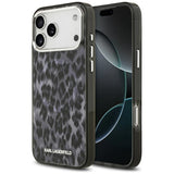 Karl Lagerfeld IML Leopard Pattern MagSafe Case for iPhone 17 Pro Max - Black