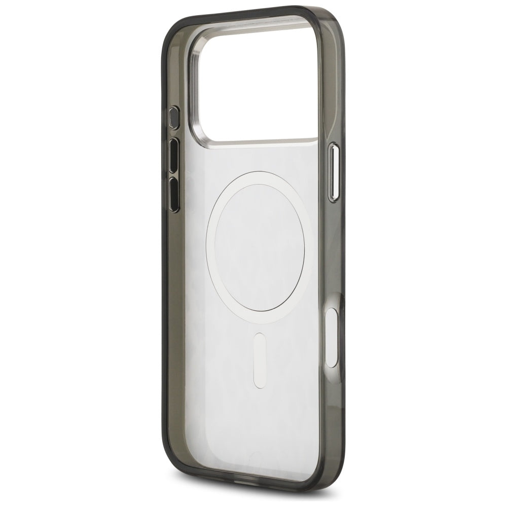 Karl Lagerfeld IML Leopard Pattern MagSafe Case for iPhone 17 Pro Max - Black