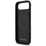 Mercedes Leather Large Laurel Leave MagSafe case for iPhone Air - black