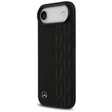 Mercedes Leather Laurel Leaves MagSafe Case for iPhone Air - Black