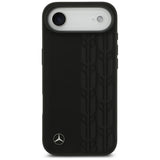 Mercedes Leather Laurel Leaves MagSafe Case for iPhone Air - Black