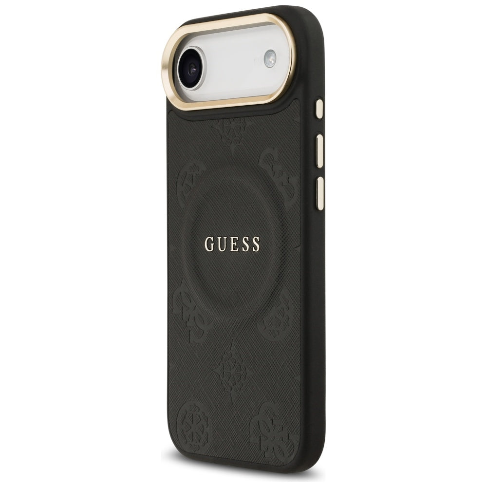 Guess Peony Hot Stamp MagSafe Case for iPhone Air - Black