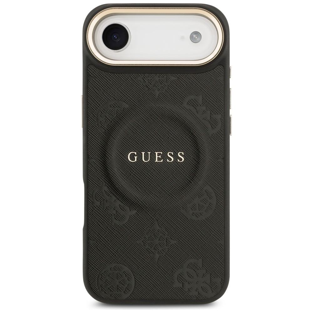 Guess Peony Hot Stamp MagSafe Case for iPhone Air - Black