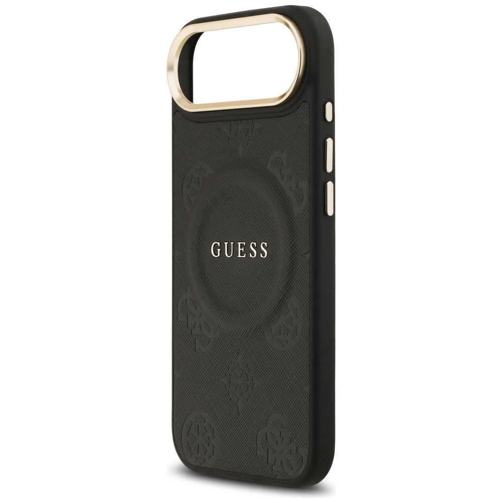 Guess Peony Hot Stamp MagSafe Case for iPhone Air - Black