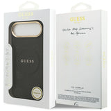Guess Peony Hot Stamp MagSafe Case for iPhone Air - Black