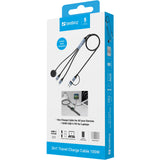 Sandberg 3in1 Travel Charge Cable 100W