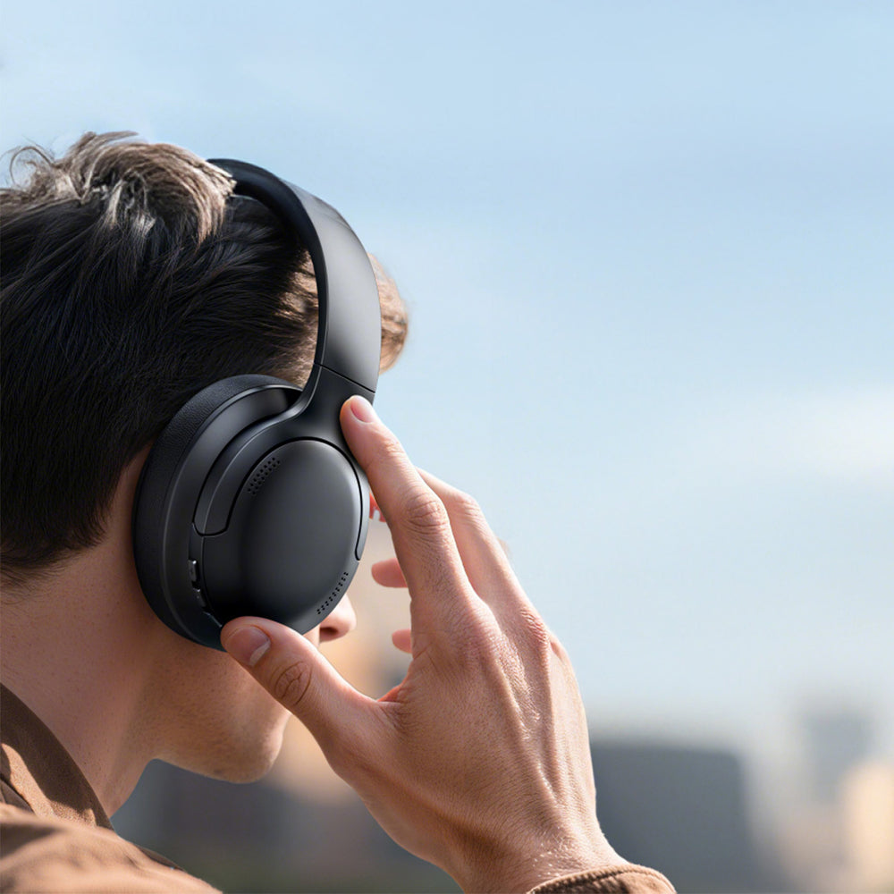 Baseus Bass BH1 Lite trådløs Bluetooth 6.0 hovedtelefoner - sort