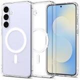 Spigen Ultra Hybrid Mag MagSafe Case til Samsung Galaxy S25 FE - Klar og hvid