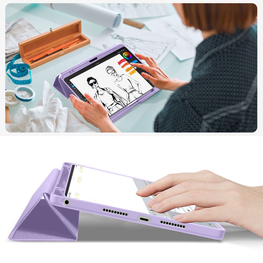 Tech-Protect SmartCase Pen Case til Lenovo Idea Tab 11.0 TB-336 - lilla