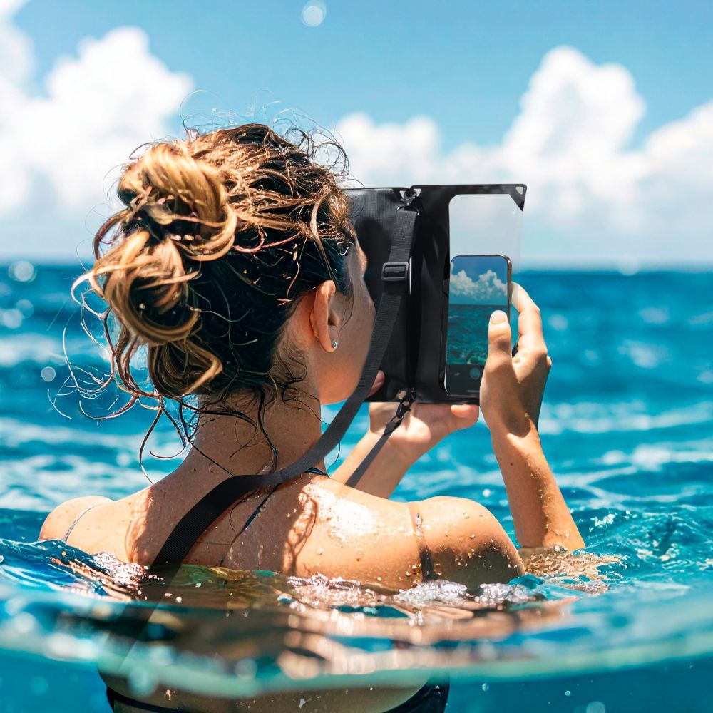 Spigen A640 vandtæt telefonpose - sort