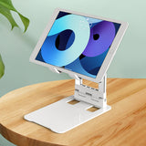 Wozinsky WPT-K28 Skrivbordstativ til telefon Tablet Smartphone Holder Foldbar - Hvid