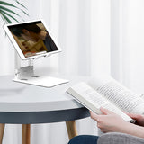 Wozinsky WPT-K28 Skrivbordstativ til telefon Tablet Smartphone Holder Foldbar - Hvid
