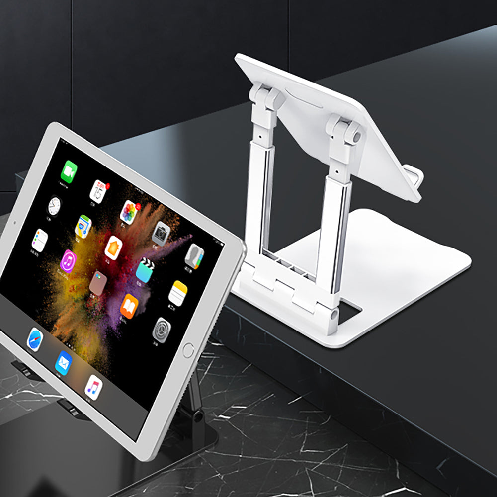 Wozinsky WPT-K28 Skrivbordstativ til telefon Tablet Smartphone Holder Foldbar - Hvid