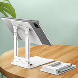 Wozinsky WPT-K28 Skrivbordstativ til telefon Tablet Smartphone Holder Foldbar - Hvid