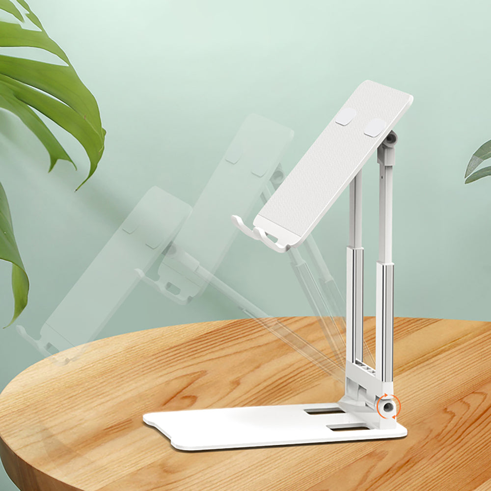 Wozinsky WPT-K28 Skrivbordstativ til telefon Tablet Smartphone Holder Foldbar - Hvid