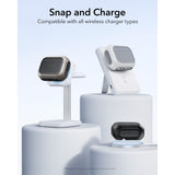 ESR Orbit HaloLock MagSafe Case til AirPods Pro 3 - Grå og sort