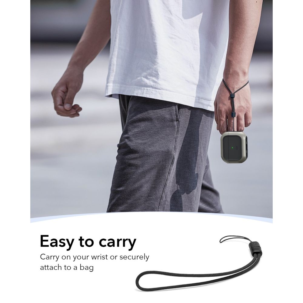 ESR Orbit HaloLock MagSafe Case til AirPods Pro 3 - Grå og sort