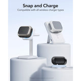 ESR Orbit HaloLock MagSafe-hylster til AirPods Pro 3 - hvid