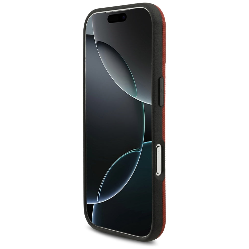 BMW M FW Metal Logo MagSafe Case til iPhone 17 Pro - Rød