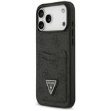 Guess 4G nauble Card Triangle case til iPhone 17 Pro Max - sort
