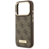 Guess 4G Logo Plate MagSafe case for iPhone 17 Pro - brown